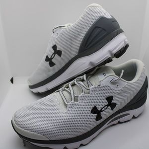 Men's Under Armour Running Shoes White/Gray Size 13